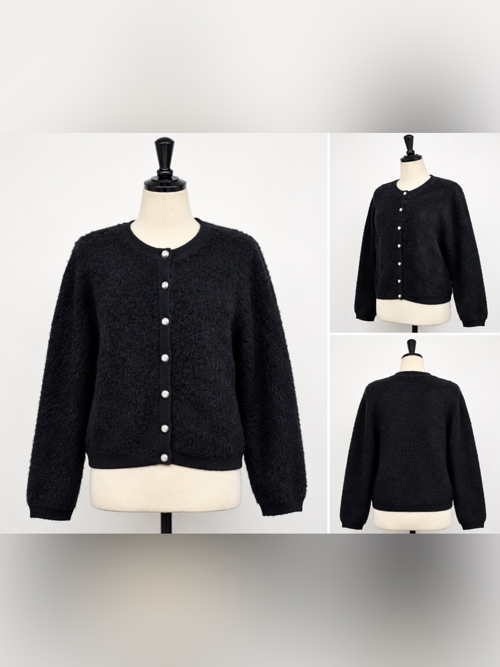 NWT Rag & Bone Black Alpaca Wool Cardigan Sweater